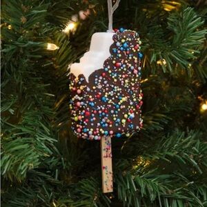 Marshalls Chocolate Sprinkle Popsicle Ornament